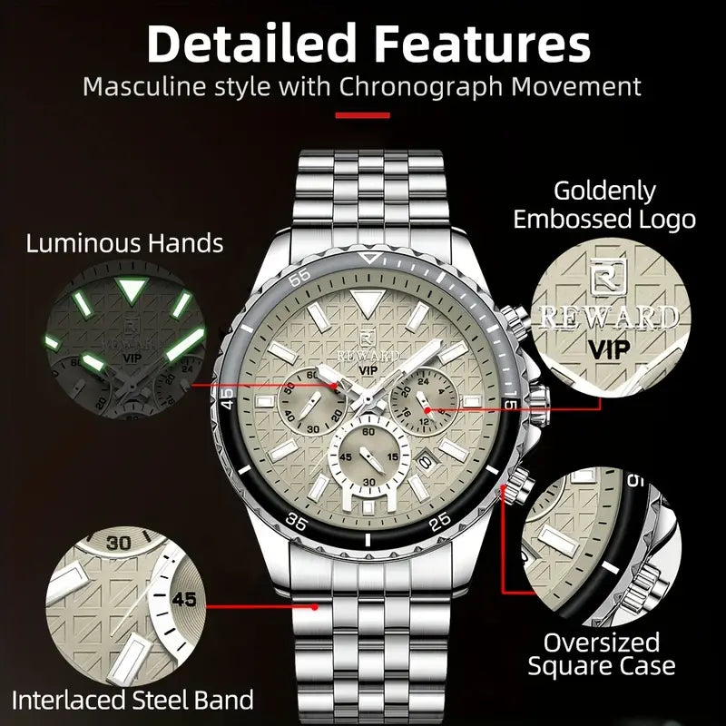 New REWARD Business Quartz Watch