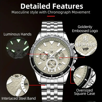 New REWARD Business Quartz Watch