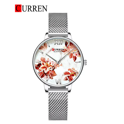 CURREN Mesh Band Wrist Watch For Women